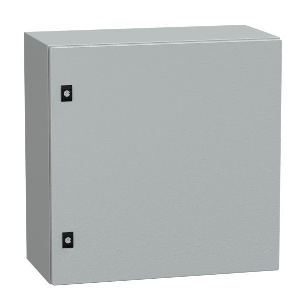 NSYCRN66300P Spacial CRN plain door with mount.plate. H600xW600xD300 IP66 IK10 RAL7035..