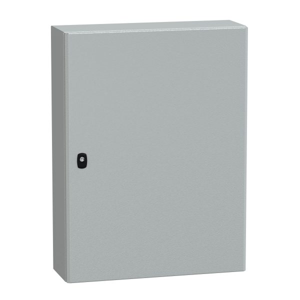 NSYS3D8620P Spacial S3D plain door with mount.plate. H800xW600xD200.IP66 IK10 RAL7035.