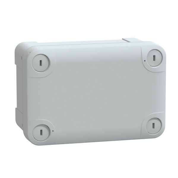 NSYTBS1397 ABS box IP66 IK07 RAL7035 Int.H125W80D65 Ext.H138W93D72 Opaque cover H20